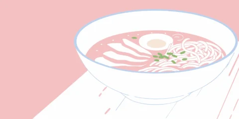 Chashu ramen with sliced pork belly, egg, and green onions.